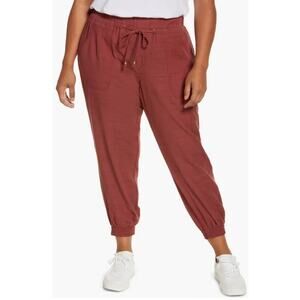 Wit & Wisdom New Women's Textured High Waist Jogger Plus Size 1X Athleisure